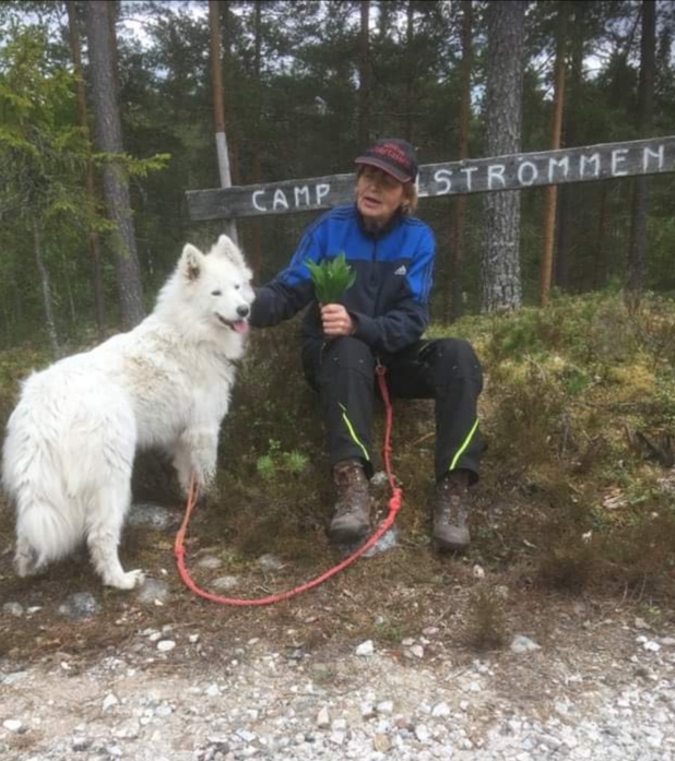 Jinja och jag vid Hylströmmen