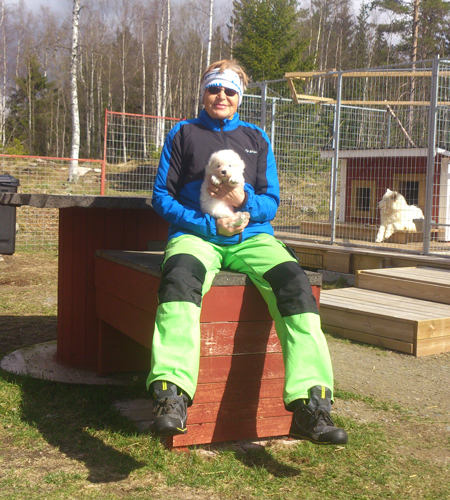 Jag med Aiga 5 veckor