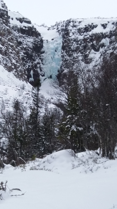 Vinter Njupeskär,Sveriges högsta vattenfall
